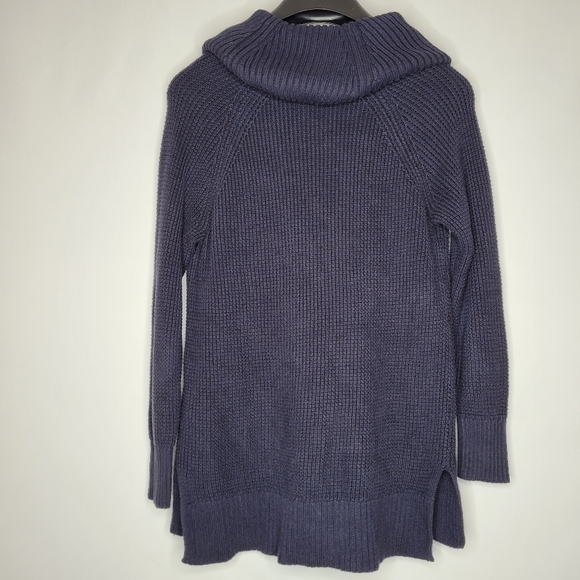 Michael Kors Grey Ribbed Cowl Neck Knit Sweater - Picture 5 of 11